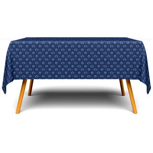 table cover with repeating Penn State Athletic Logos and paw prints